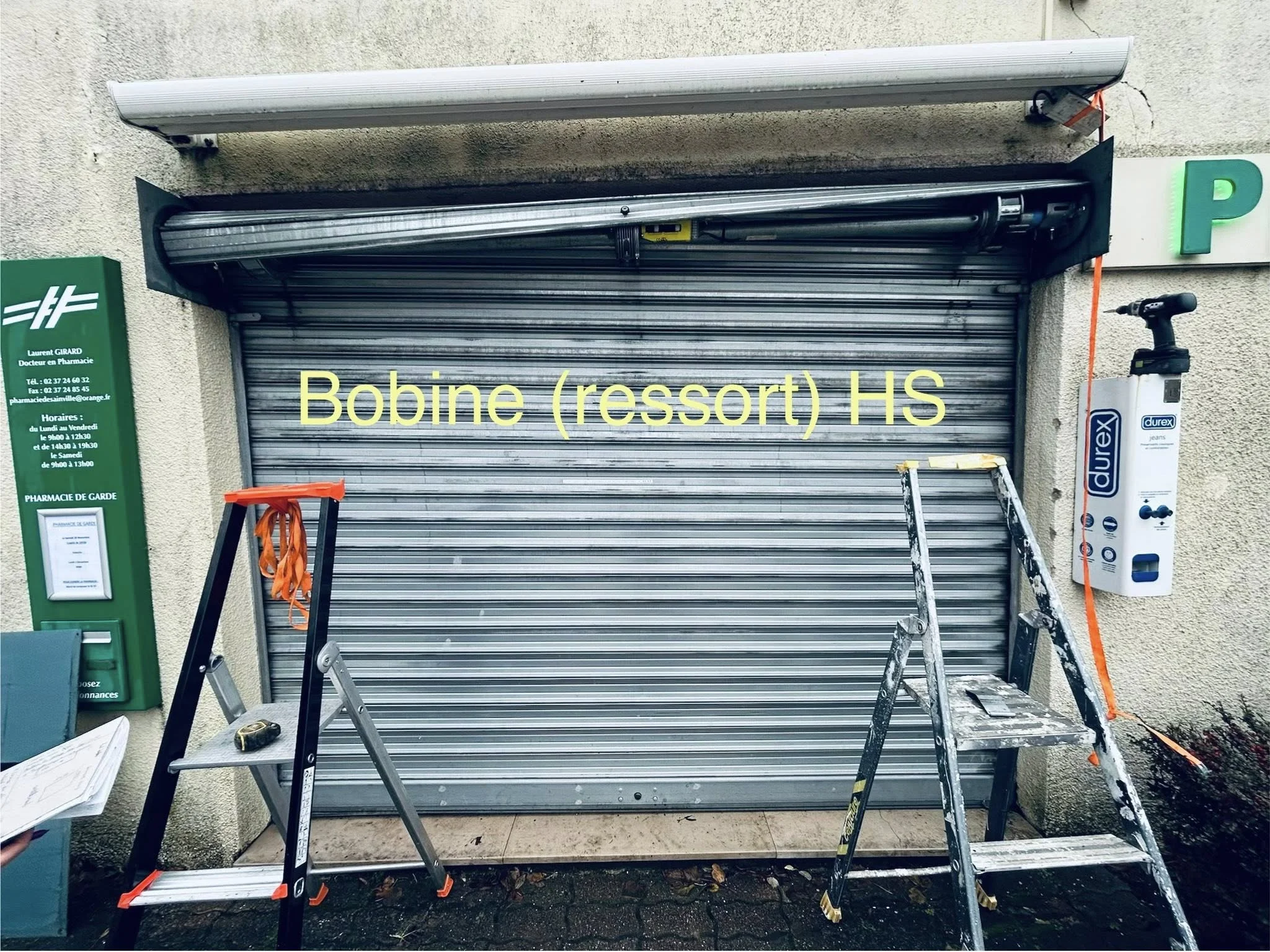 Remise à neuf rideau métallique (axe + motorisation) - Image 1